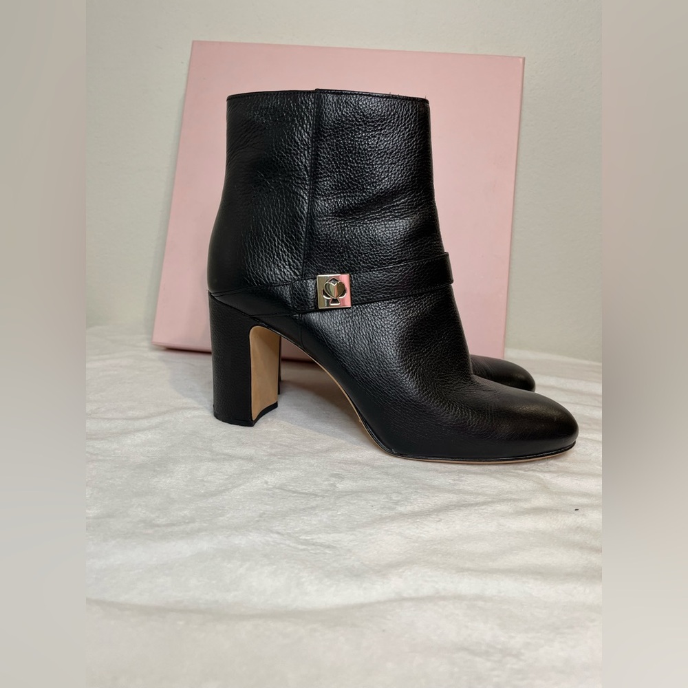 Kate Spade Black Thatcher Booties